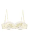 Kiki de Montparnasse lace inset balconette bra - Yellow