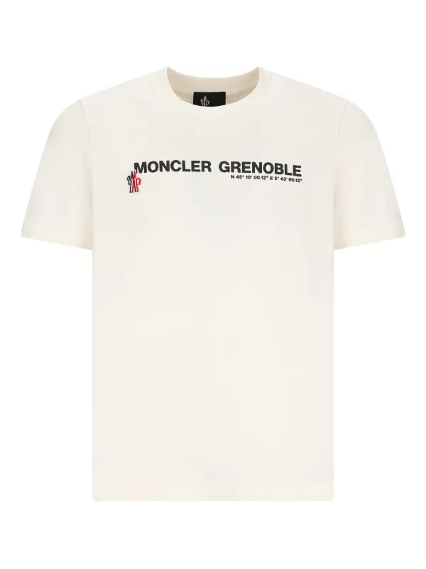 MONCLER GRENOBLE Tシャツ ホワイト Moncler Grenoble ロゴ Tシャツ | ホワイト | FARFETCH JP