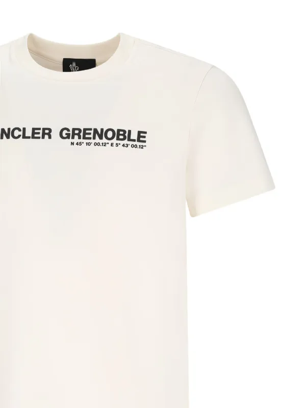 MONCLER GRENOBLE Tシャツ ホワイト Moncler Grenoble ロゴ Tシャツ | ホワイト | FARFETCH JP
