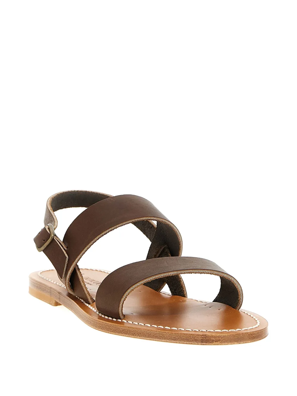 K. Jacques Barigoule double-strap leather sandals - Bruin