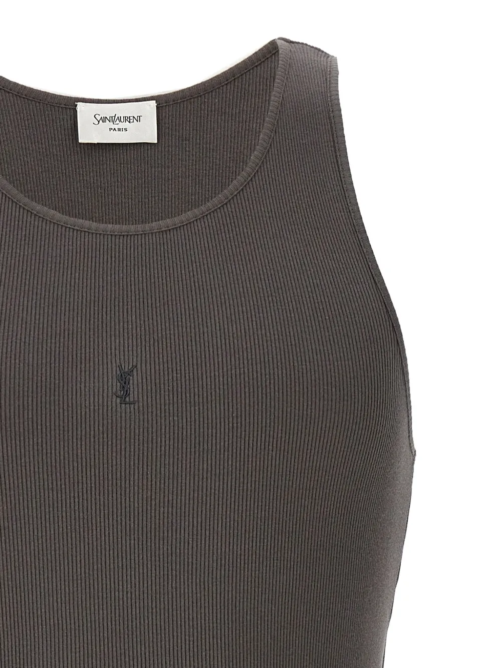 Saint Laurent Katoenen tanktop Grijs