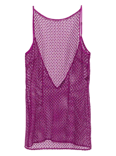Kiki de Montparnasse Pointillee Mini V-Back dress