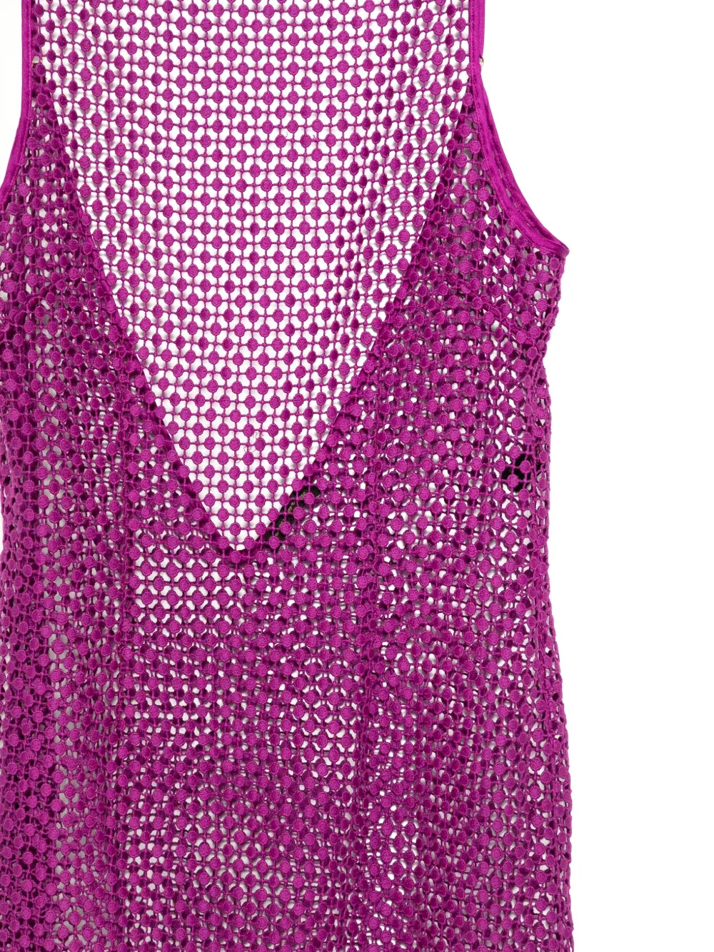 Kiki de Montparnasse Pointille mini-jurk met V-rug Paars