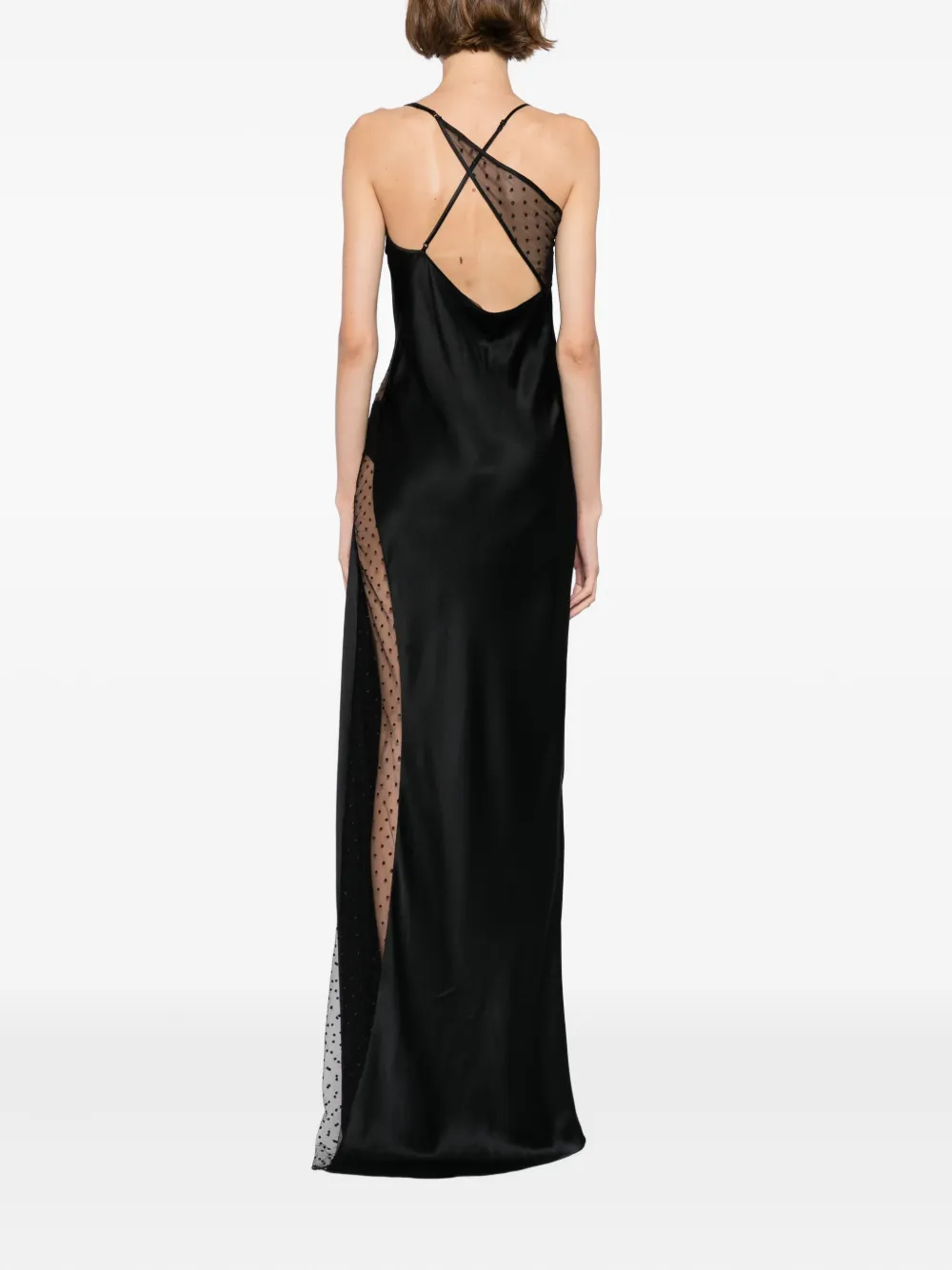 Kiki de Montparnasse Merci asymmetrische jurk Zwart