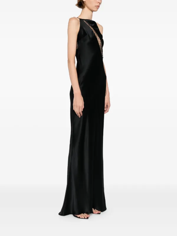 kiki maxi dress Kiki Barths Pink and Red Cutout Maxi Dress
