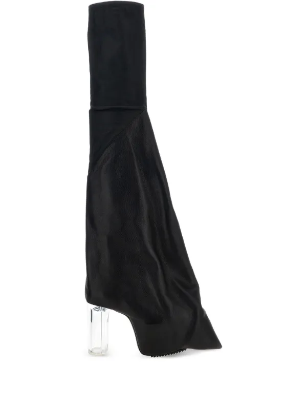 【関税込み】rick owens Taco Kiss' boots Rick Owens Taco Kiss over-the-knee Boots | Black | FARFETCH JO
