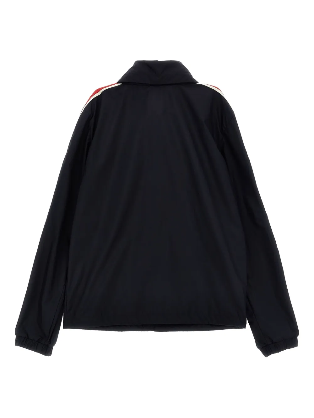 Moncler Enfant Nikki striped-sleeve jacket Blauw