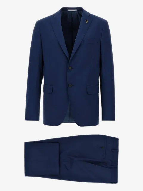 Pal Zileri costume à logo métallisé