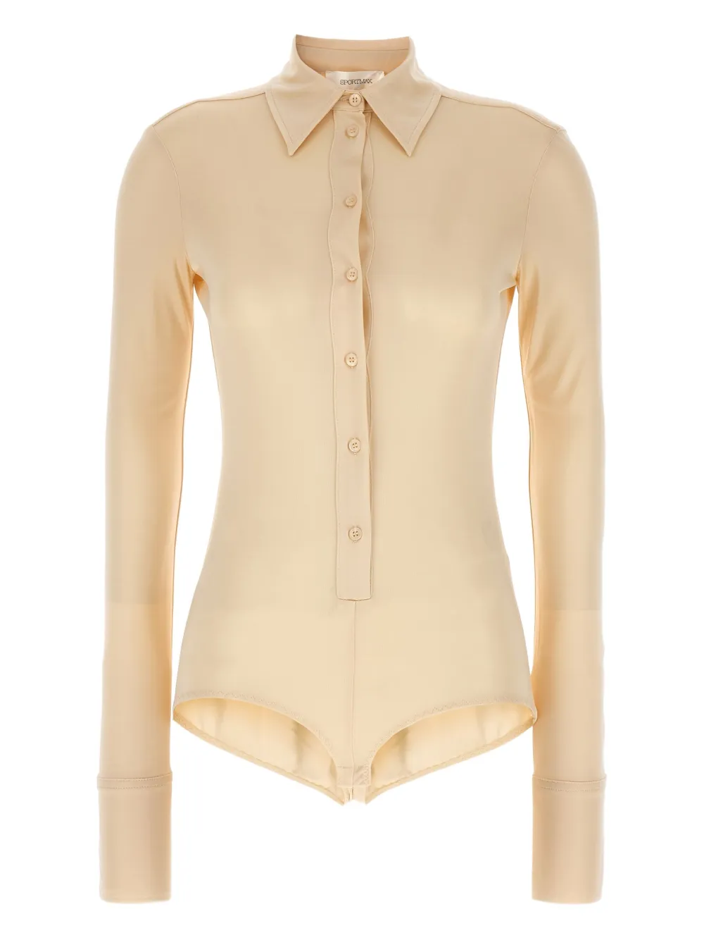 Sportmax Pera button-fastening bodysuit Beige