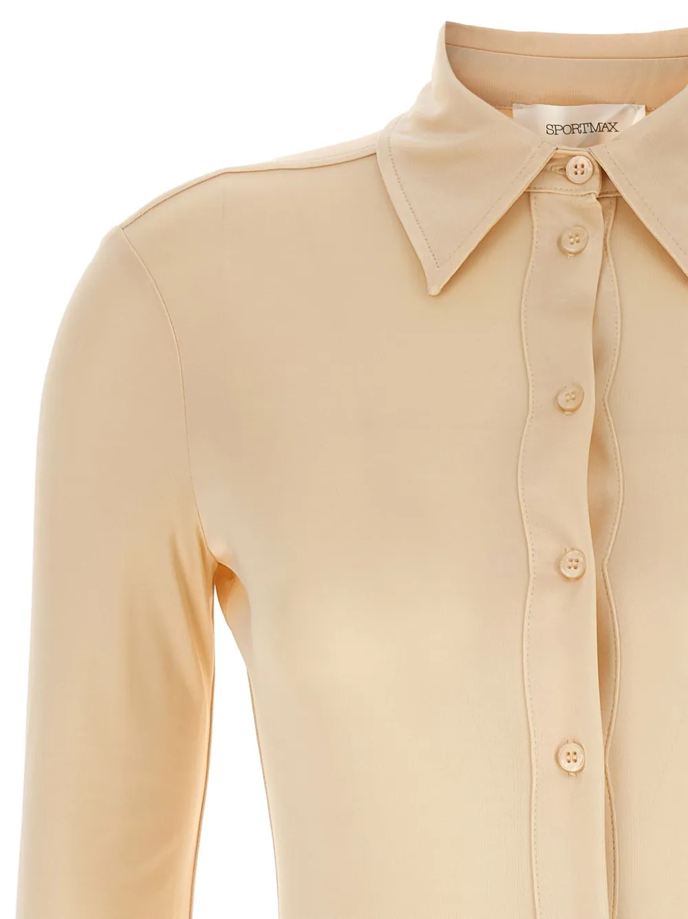 Sportmax Pera body met knoopsluiting Beige