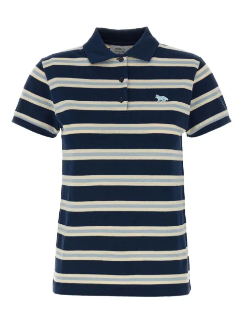 Maison Kitsuné Baby Fox striped polo