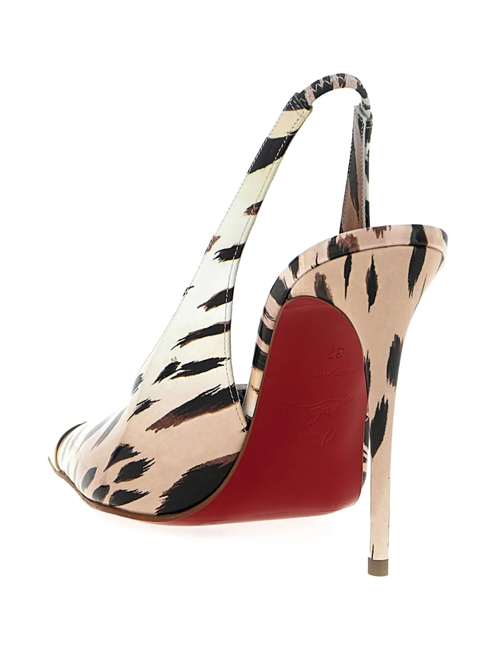 【送料&関税込】Christian Louboutin katissima Slingback CHRISTIAN LOUBOUTIN Katissima 45 embellished patent-leather