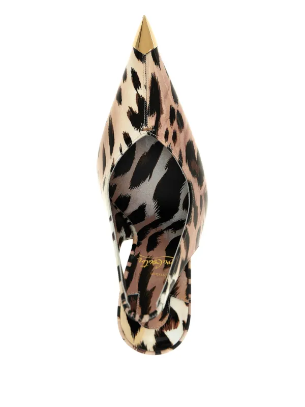 Christian Louboutin 100mm Katissima leopard-print Slingback