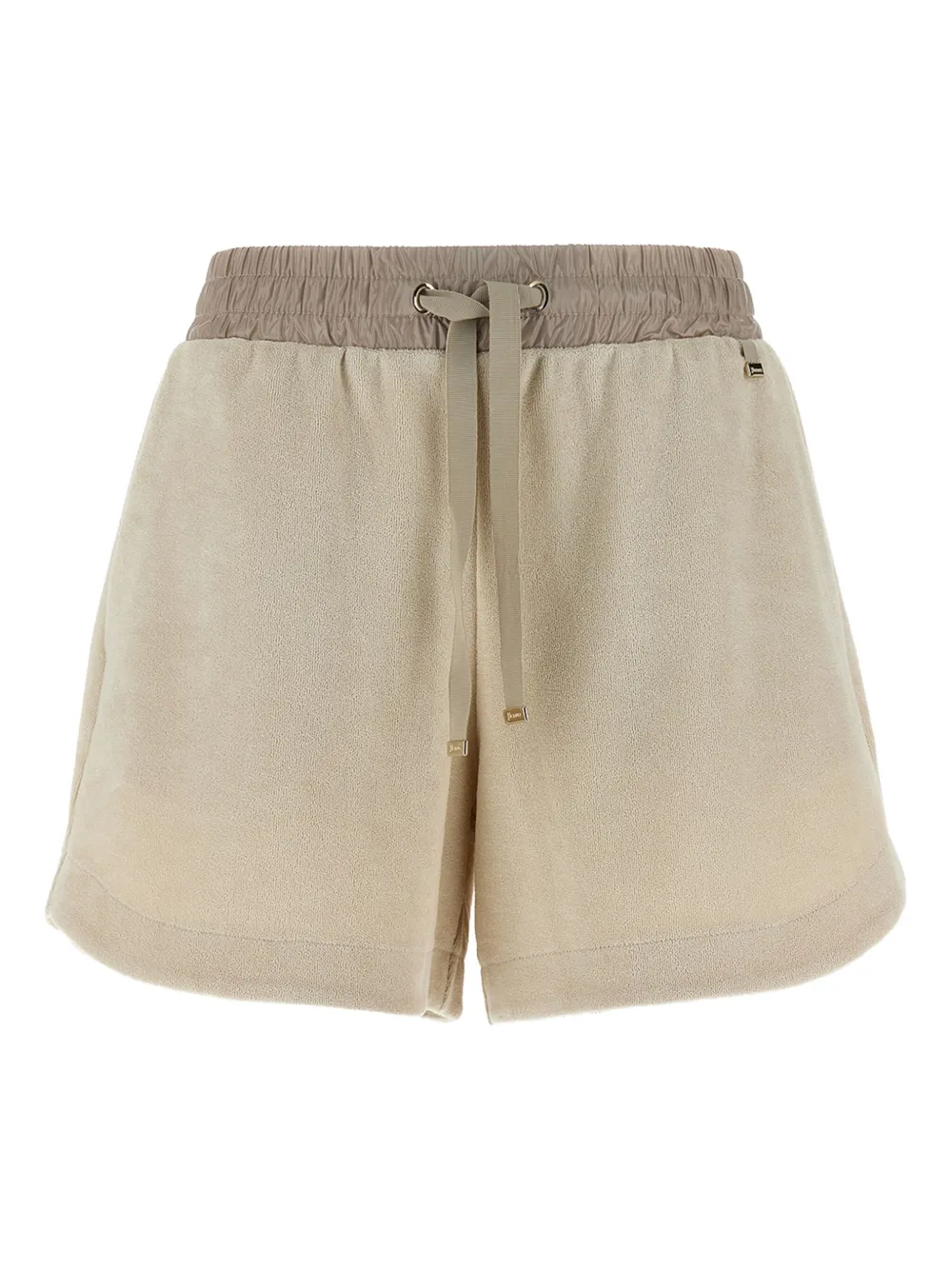 Herno elasticated-waist drawstring shorts Beige