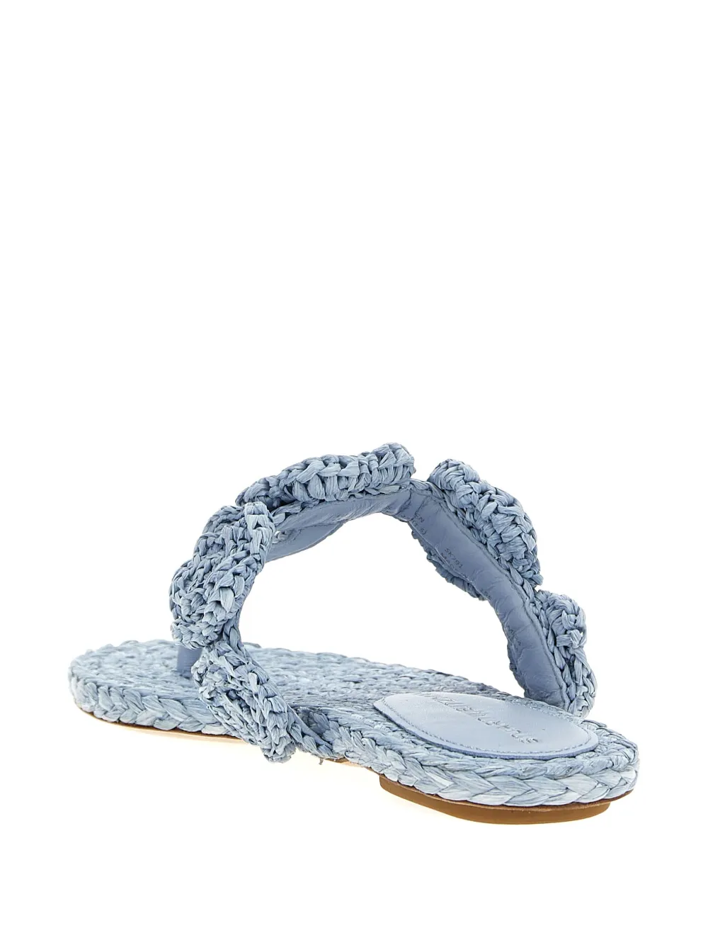 Stuart Weitzman Magnolia floral-embellished sandals Blauw
