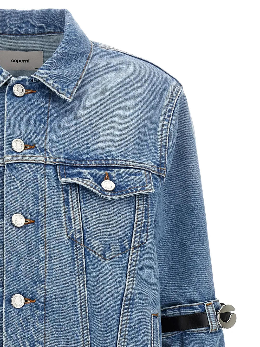 Coperni Hybrid denim jack Blauw