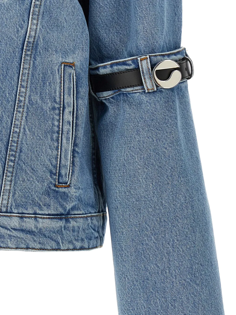 Coperni Hybrid denim jack Blauw