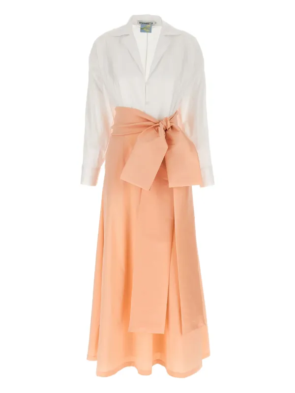 bernadette orange dress Bernadette Kim Open-Back Bow-Detailed Taffeta Mini Dress In Orange - 60% Off