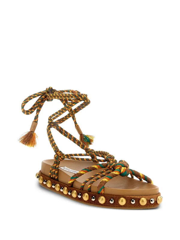 Aquazzura Tropical レザーサンダル | ブラウン | FARFETCH JP