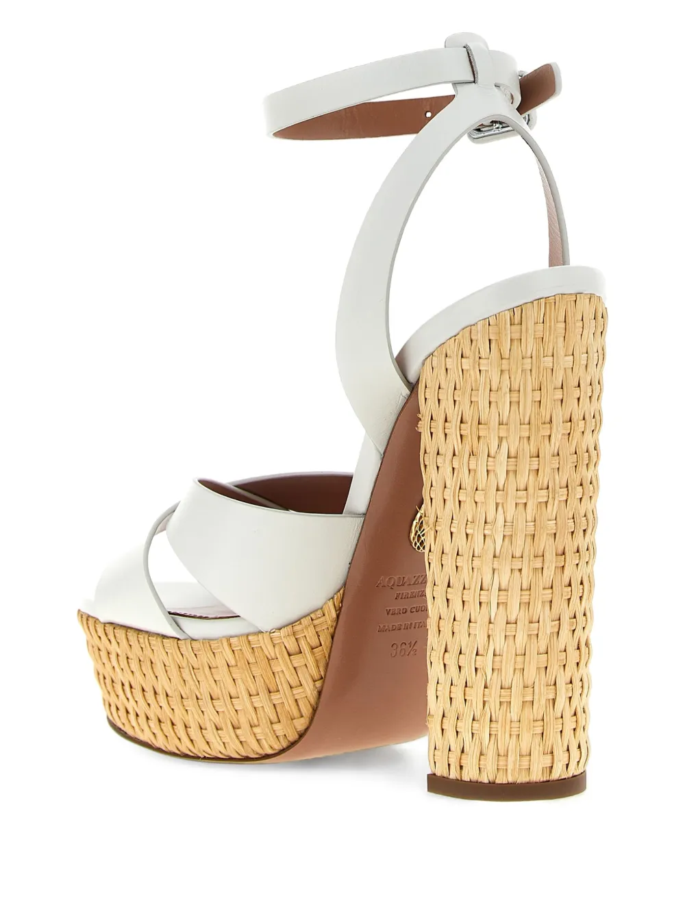 Aquazzura 140 mm Sunseeker sandalen Wit