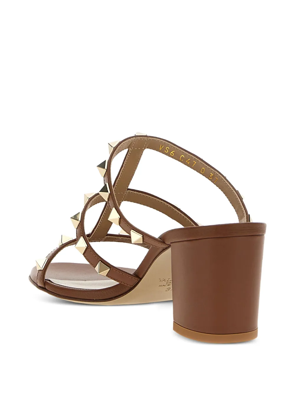 Valentino Garavani 60mm Rockstud sandals Brown