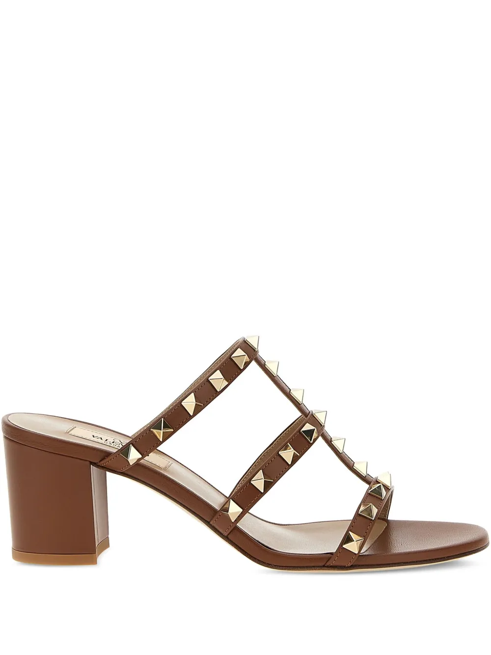 Valentino Garavani 60mm Rockstud sandals Brown