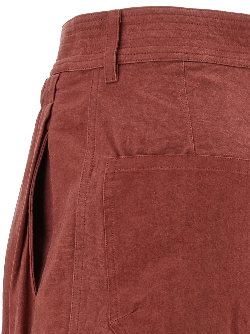 ISABEL MARANT Ingrid high waist shorts met trekkoord Rood