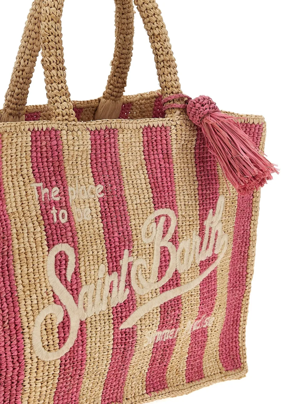 MC2 Saint Barth Colette raffia shopper Beige