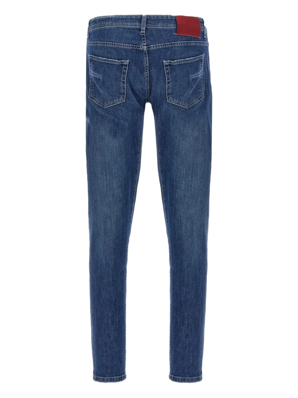 Barba Jeans met logopatch - Blauw