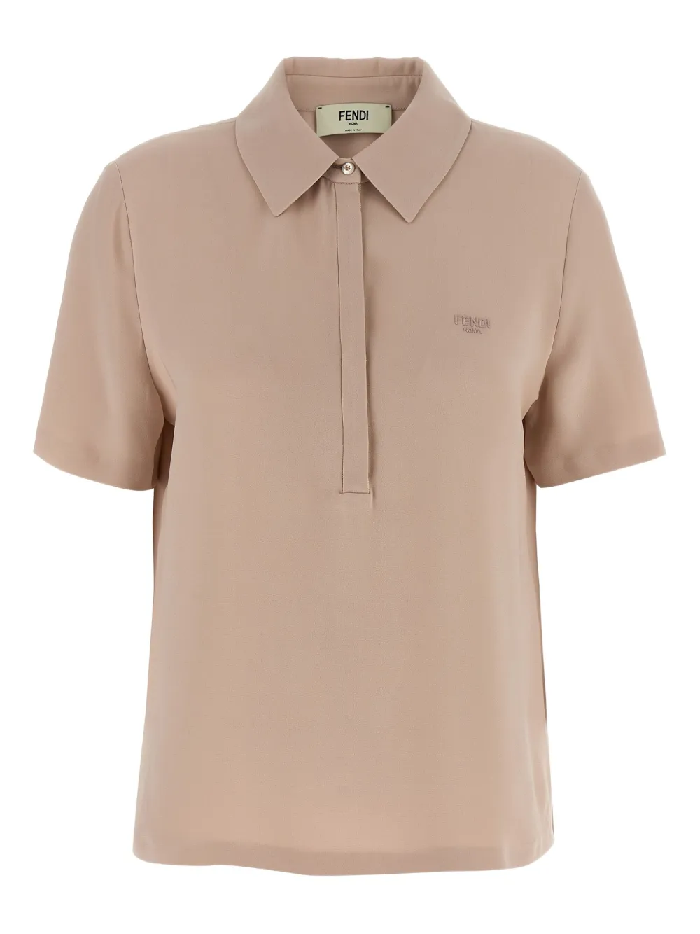 FENDI silk polo shirt Roze