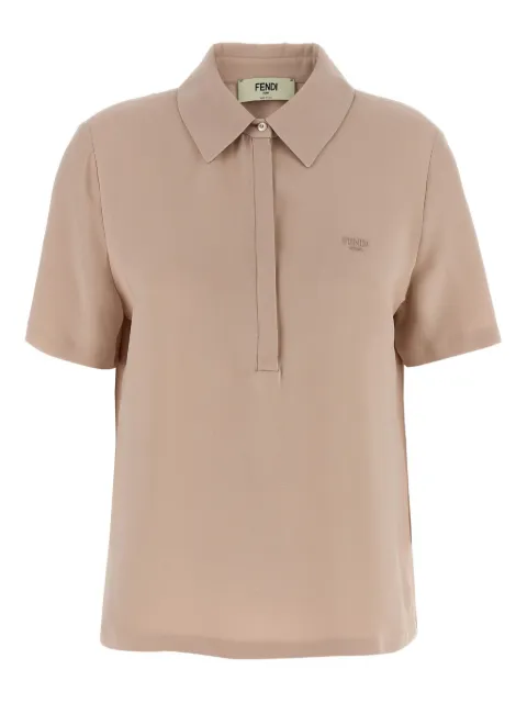 FENDI silk polo shirt
