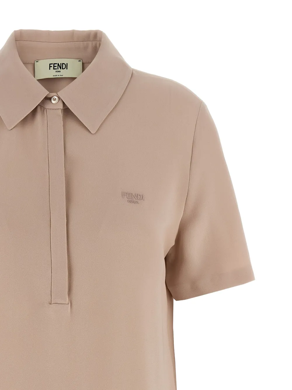 FENDI Zijden poloshirt Roze