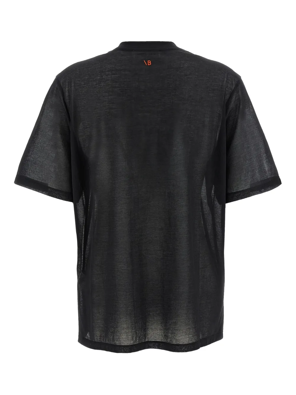 Victoria Beckham T-shirt met geborduurd logo Zwart