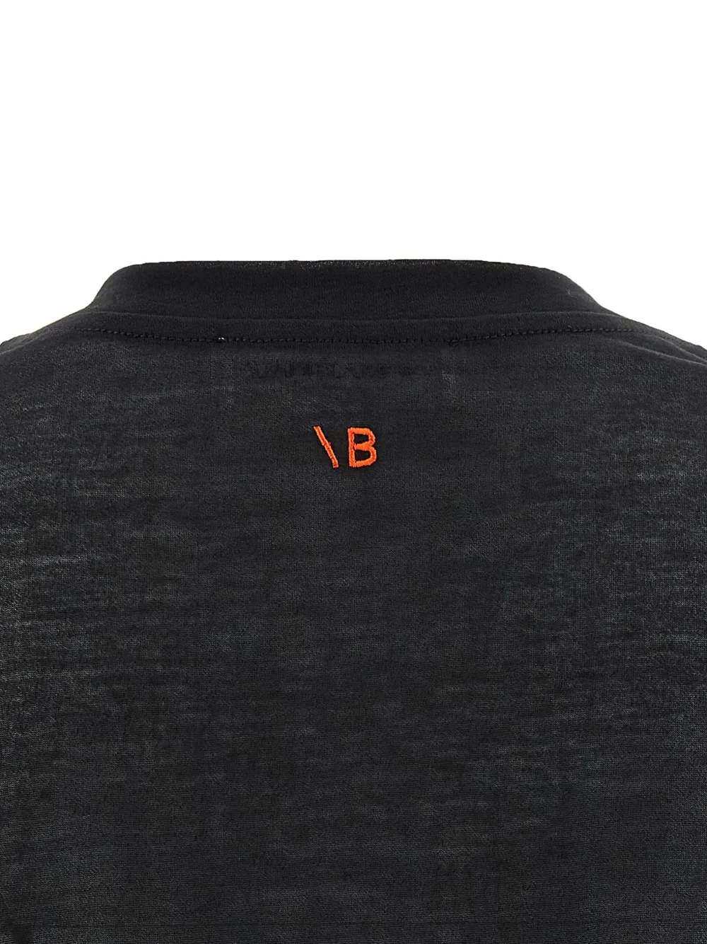 Victoria Beckham T-shirt met geborduurd logo Zwart
