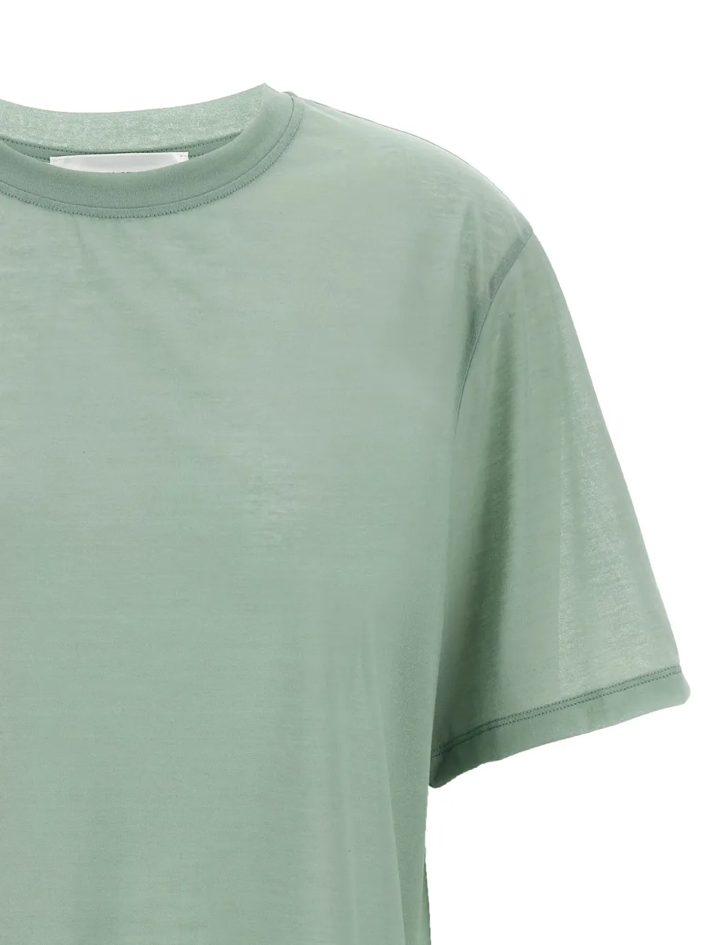 Victoria Beckham T-shirt met geborduurd logo Groen