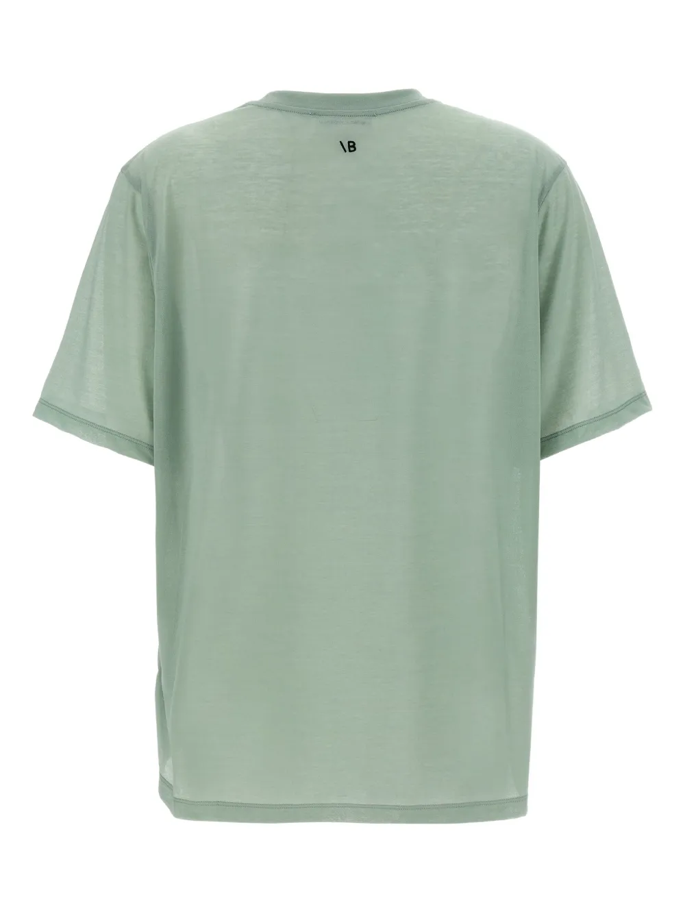 Victoria Beckham T-shirt met geborduurd logo Groen