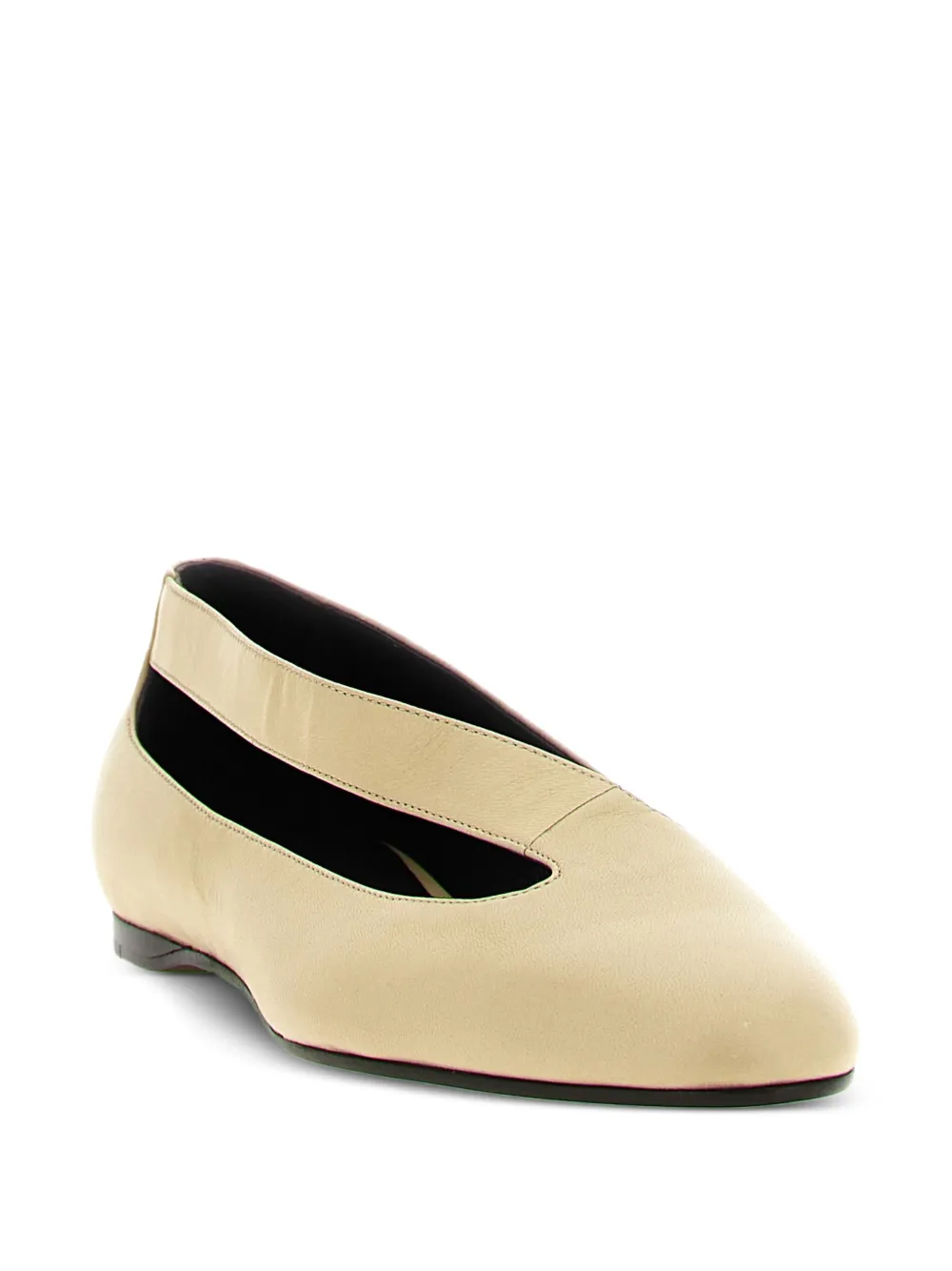 KHAITE Diana ballet flats Neutrals