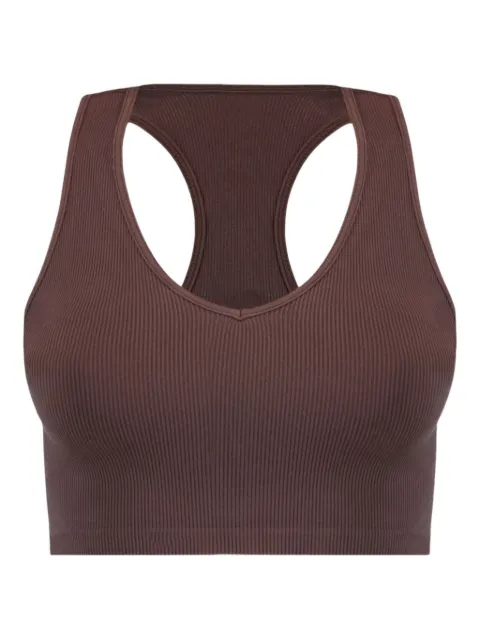 Track & Field Blusa canelada com decote nadador