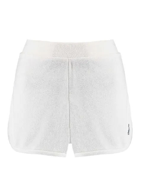 Track & Field Short com listras na lateral e bordado