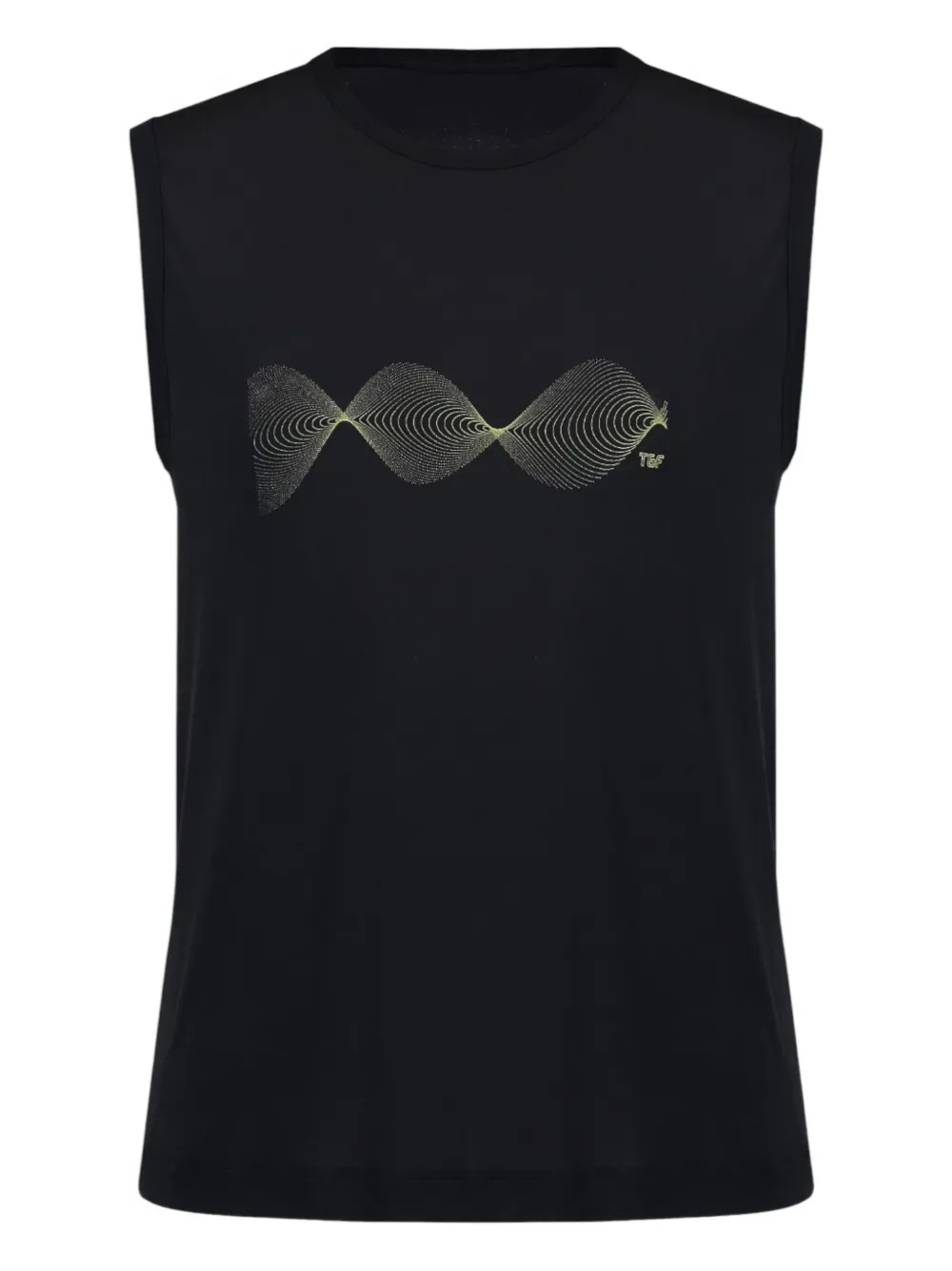 Track & Field Regata com estampa de ondas | Preto | Image 1