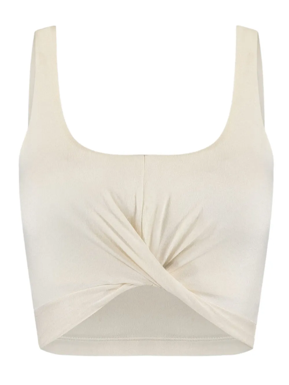 Track & Field Blusa cropped com torção frontal | Neutro | Image 1