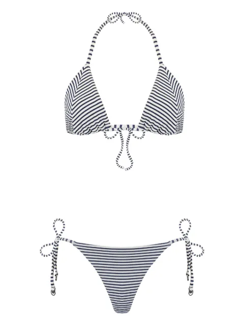 Track & Field Sutiã de biquíni modelo triangulo com listras