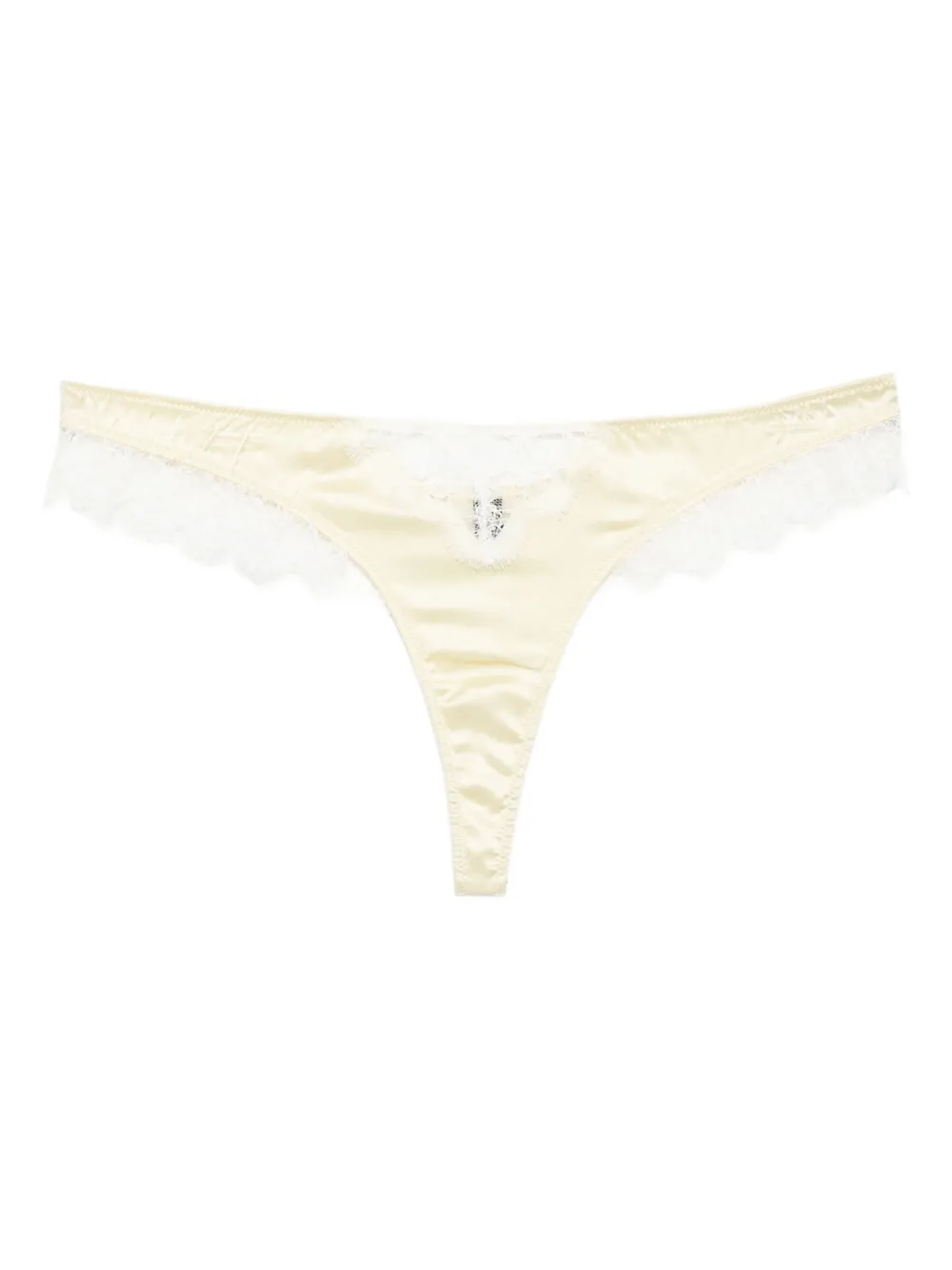 Kiki de Montparnasse String met kant Geel
