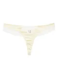 Kiki de Montparnasse lace inset thong - Yellow