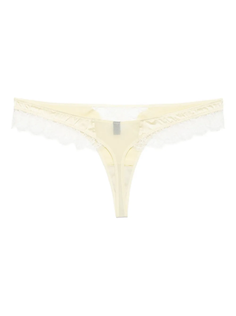 Kiki de Montparnasse String met kant Geel