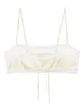 Kiki de Montparnasse tiered bandeau soft cup bra - Yellow