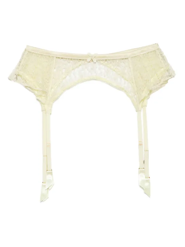 yellow garter belt Fleur Du Mal Yellow Lily Garter Belt In 0613 Daffodil