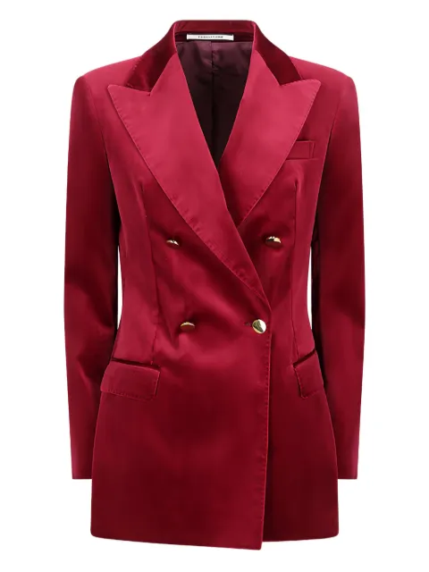 Tagliatore velvet double-breasted blazer