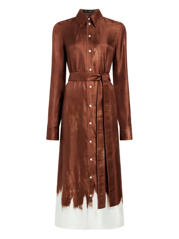 Proenza Schouler Amaya Dress in Brown