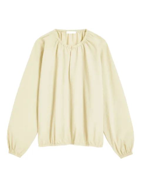 Proenza Schouler White Label Wendy round-neck balloon-sleeve blouse